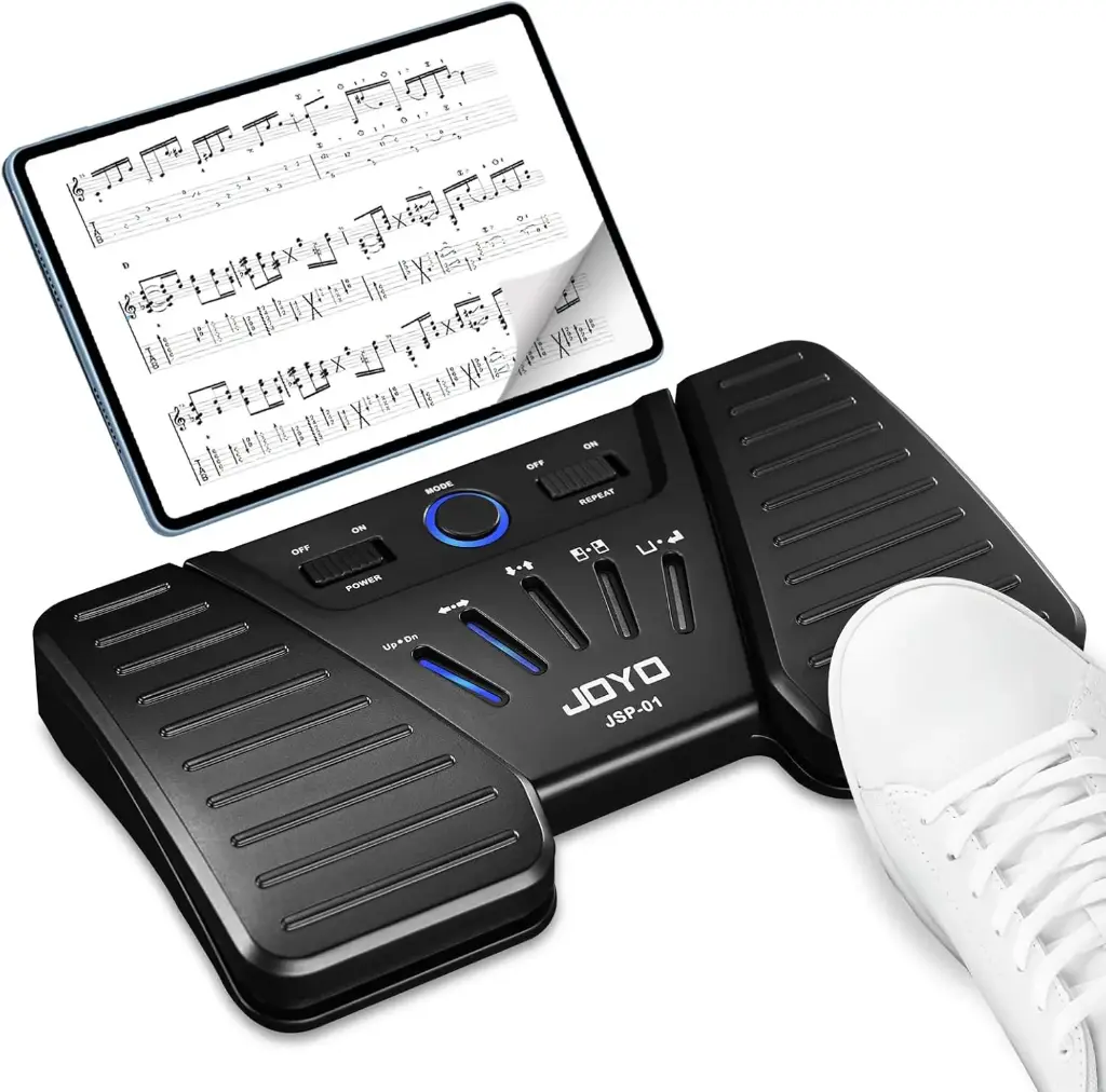 JOYO - Turner de página inalámbrico Bluetooth Music Page Turner Pedal
